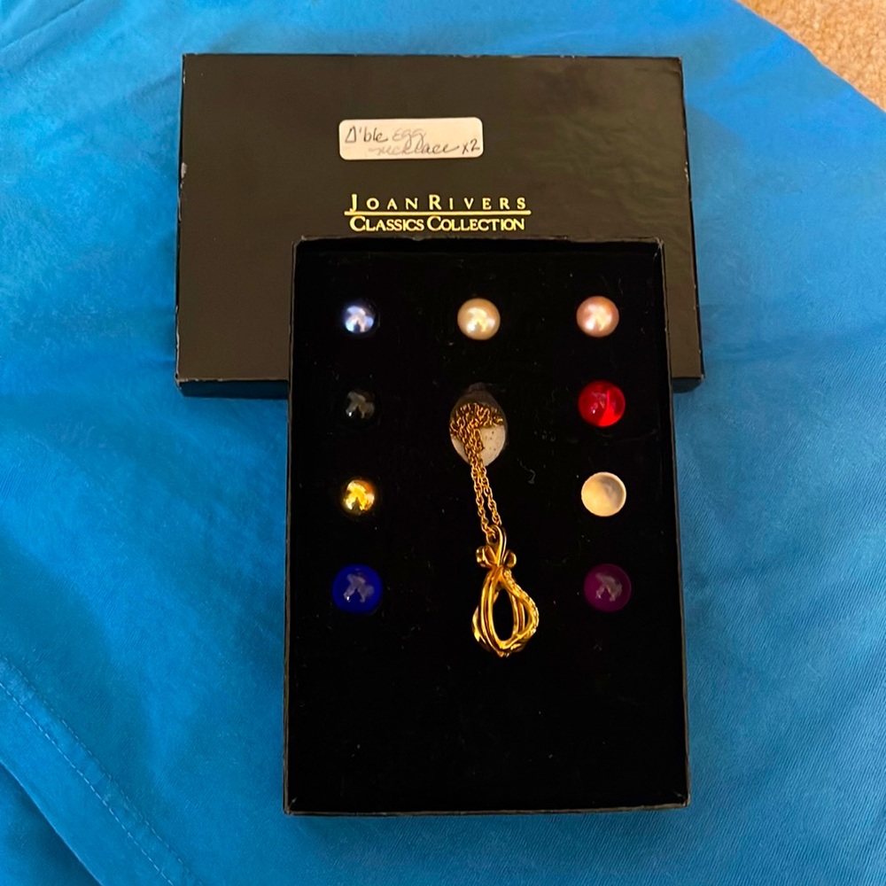Joan Rivers Changeable Egg Necklace